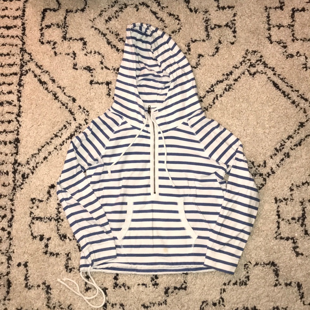 Striped Half-zip American Eagle Hoodie
